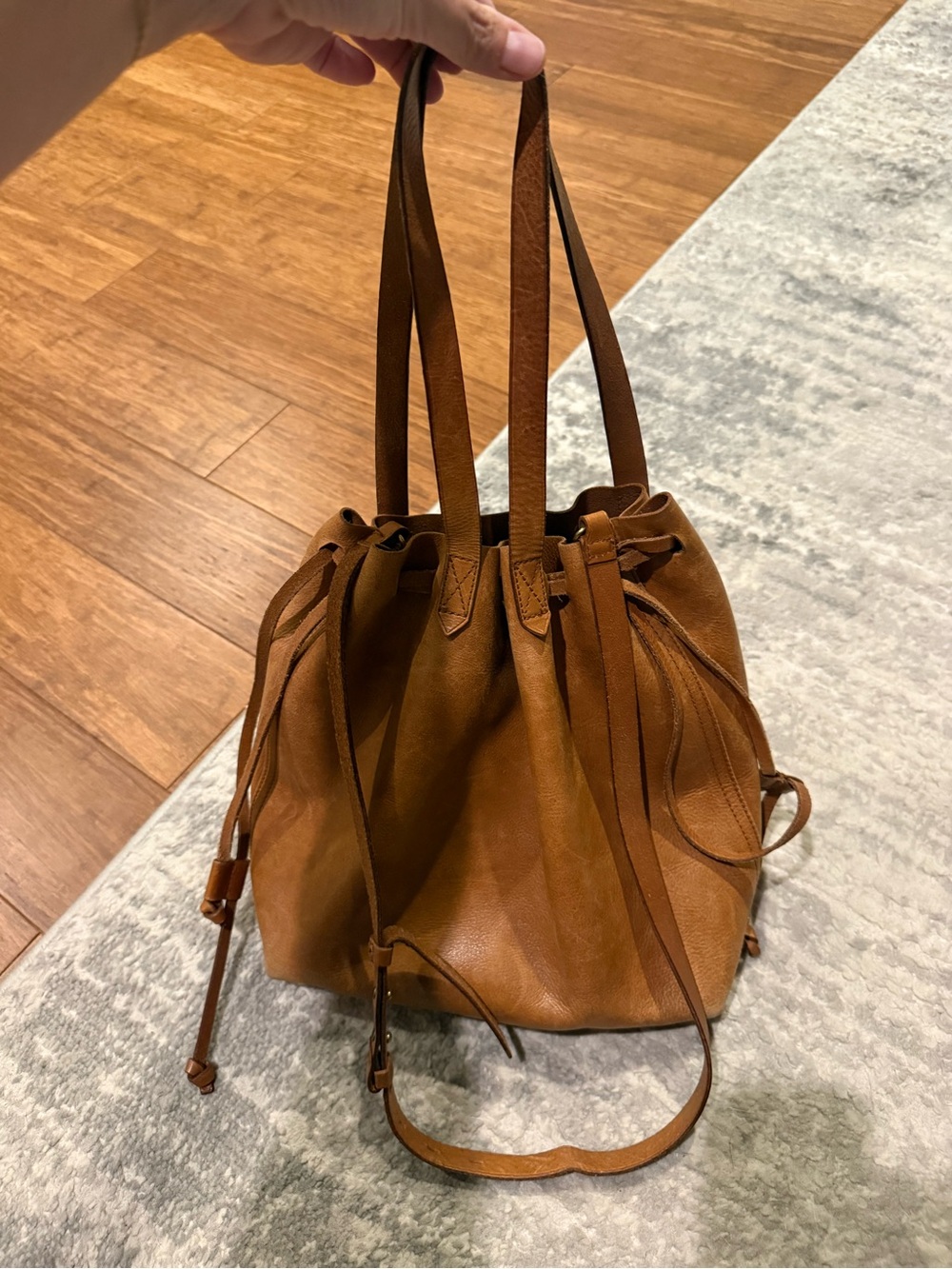 Madewell Drawstring Transport Tote Bag - Picture 5 of 7